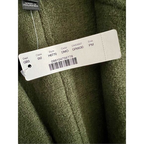 J. Crew Boiled Wool Wrap Coat in Green - Picture 7 of 8